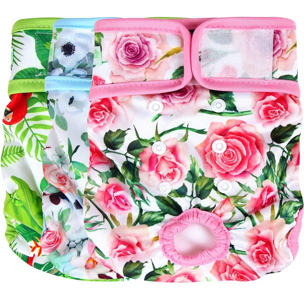 Dog Diapers (3 Pack) Washable Female